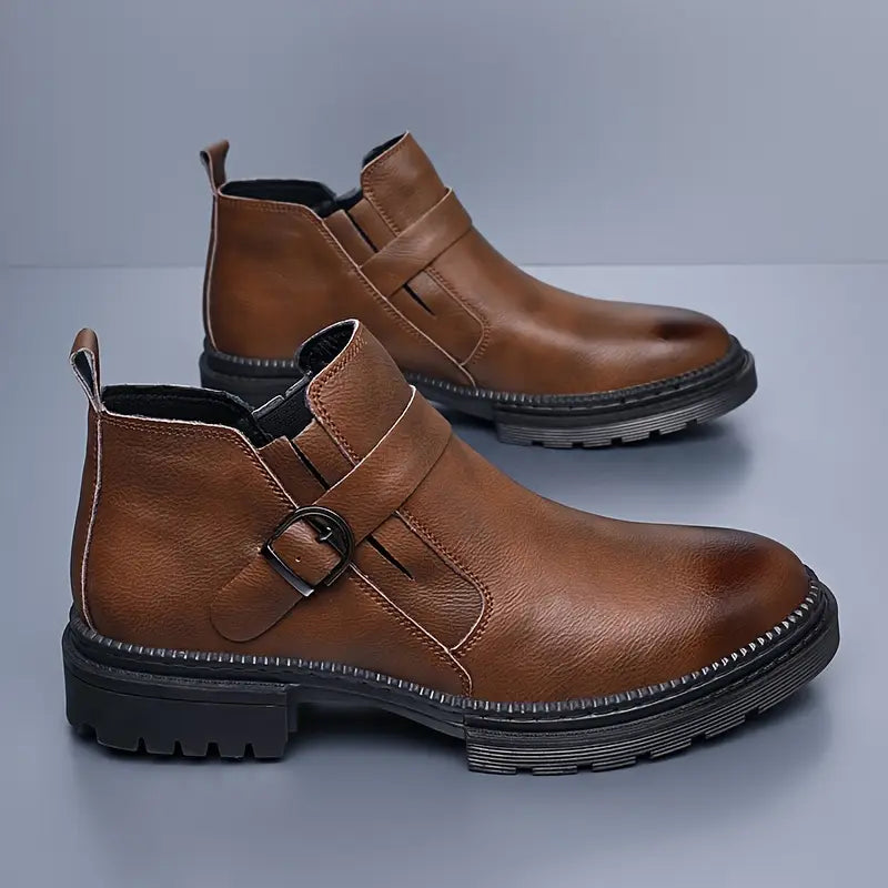 Liam - Leather Ranger Boots for Men
