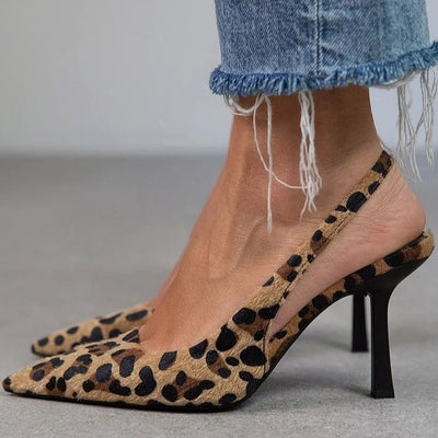 MARIA POINTED TOE SLINGBACK HEELS