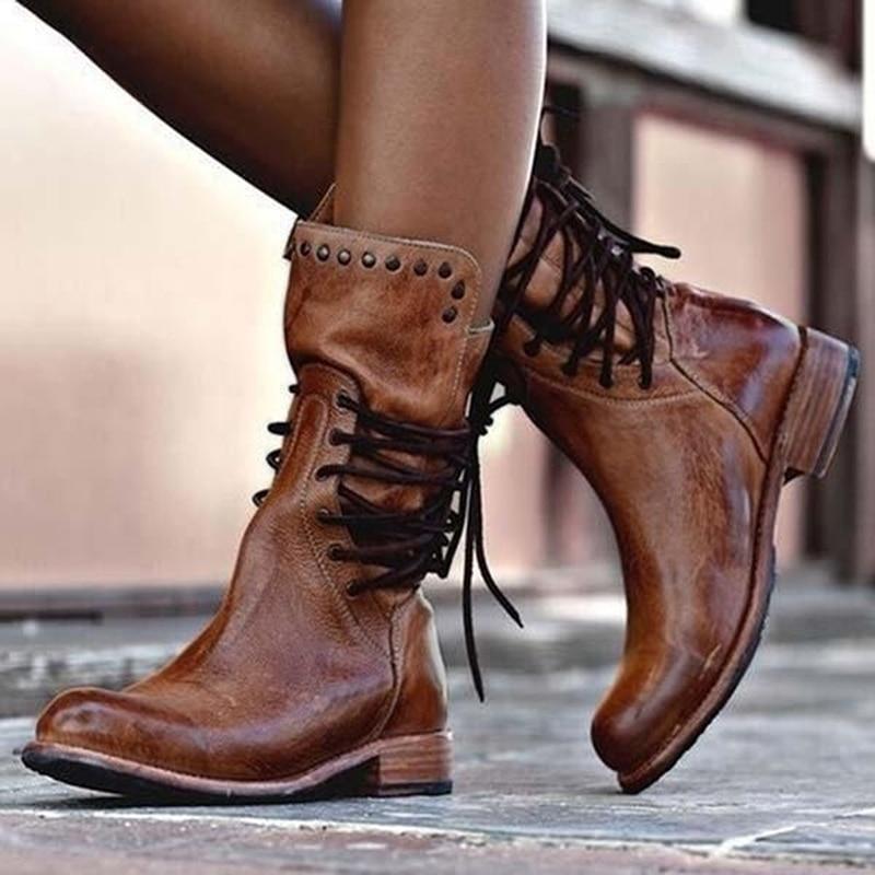 Jasmine - Orthopedic Lace-Up Boots