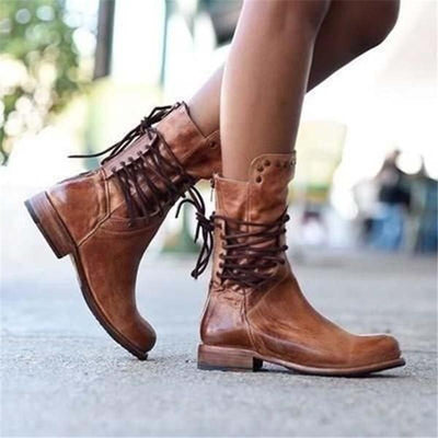 Jasmine - Orthopedic Lace-Up Boots