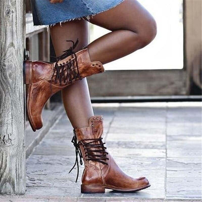 Jasmine - Orthopedic Lace-Up Boots