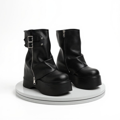 Liane - Soft Leather Ankle Mid Calf Boots
