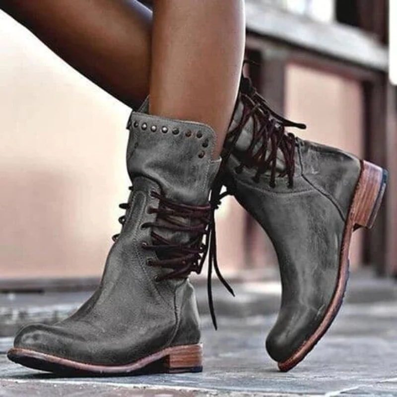 Jasmine - Orthopedic Lace-Up Boots