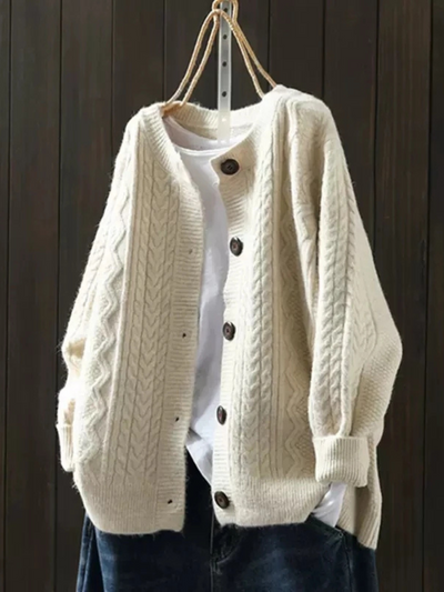 Lorenza - Cable Knit Cardigan
