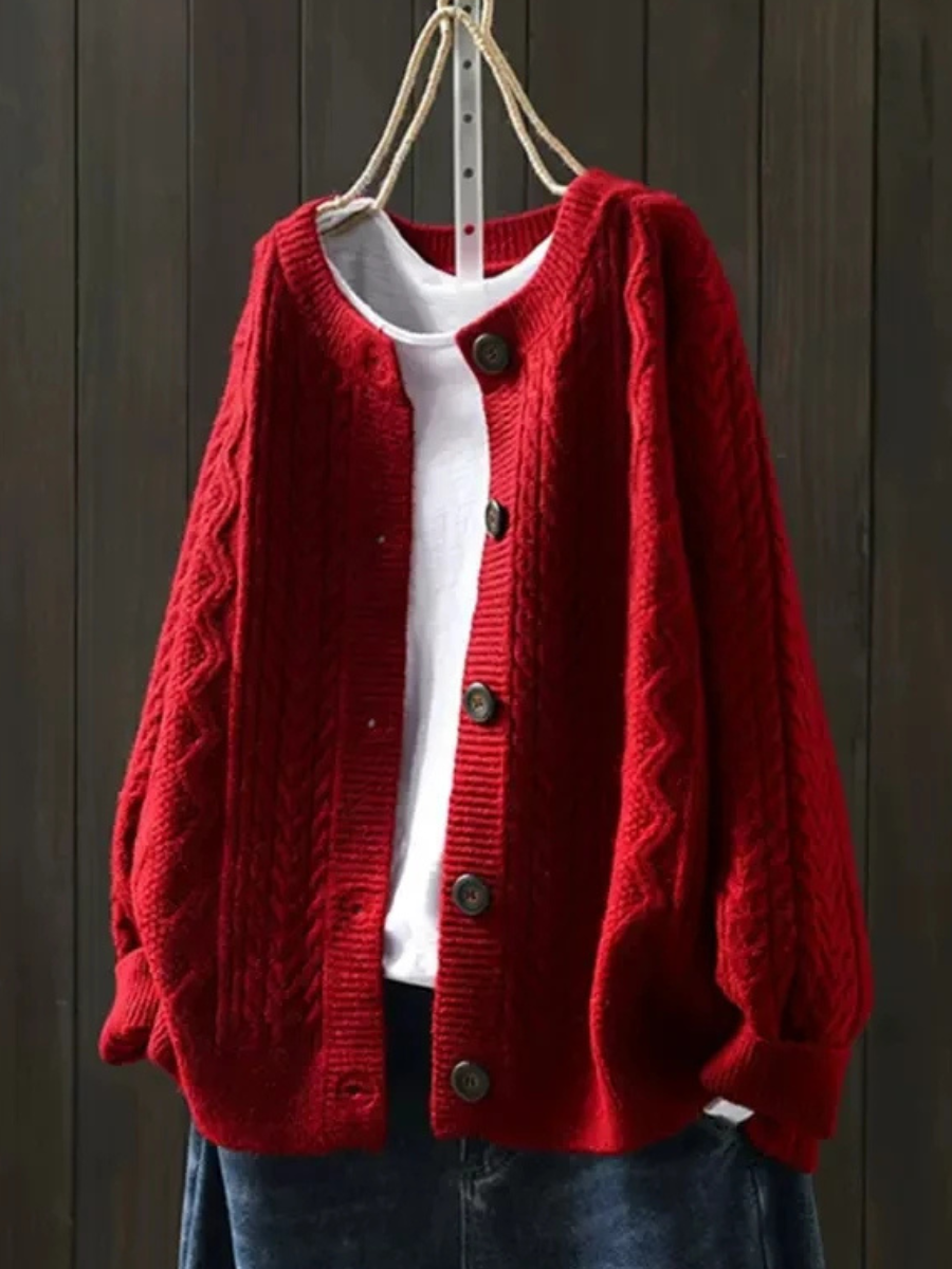 Lorenza - Cable Knit Cardigan