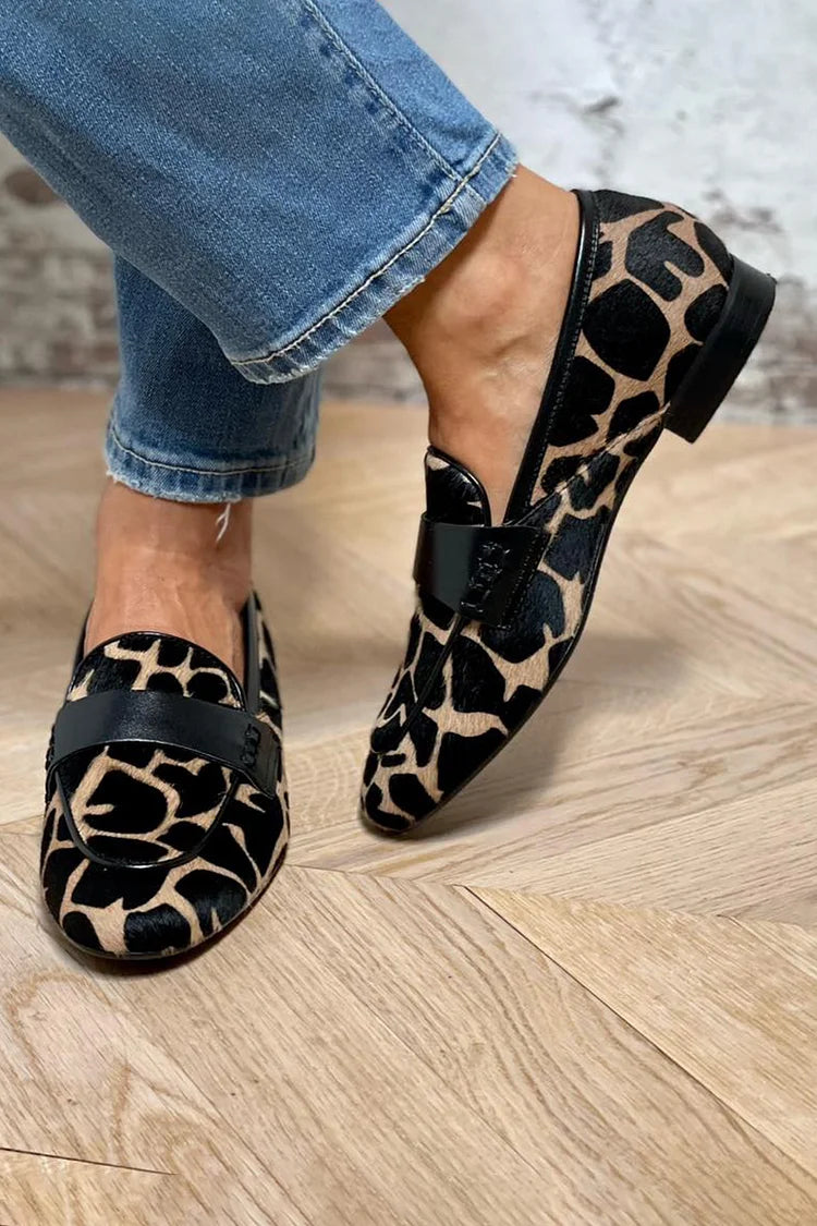 Daphne - Animal Print Loafer With Elegant Detail
