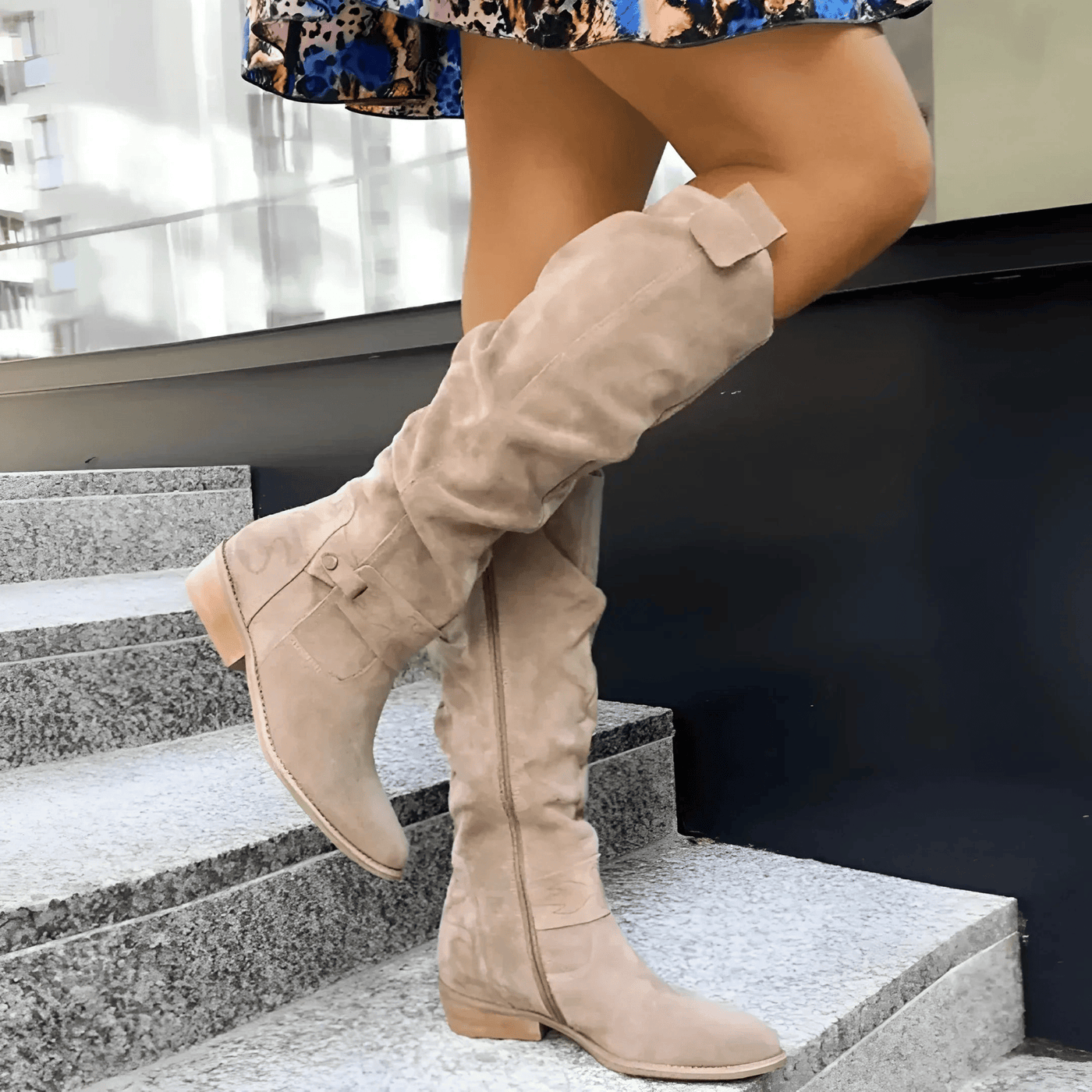 Addison - Stylish Suede Knee Boots