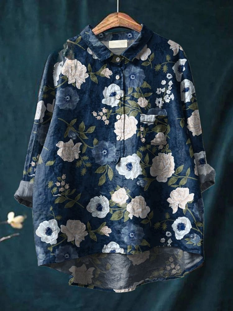 Charlotte - Elegant Floral Shirt