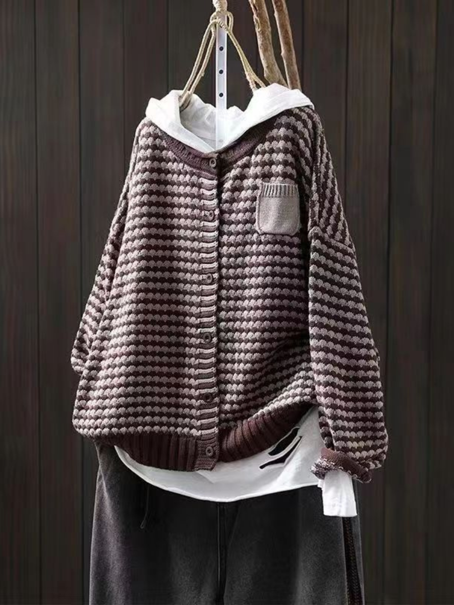 Seliora - Textured Knit Cardigan