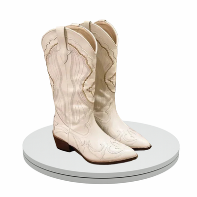 Dion - Vintage Embroidered Cowboy Boots