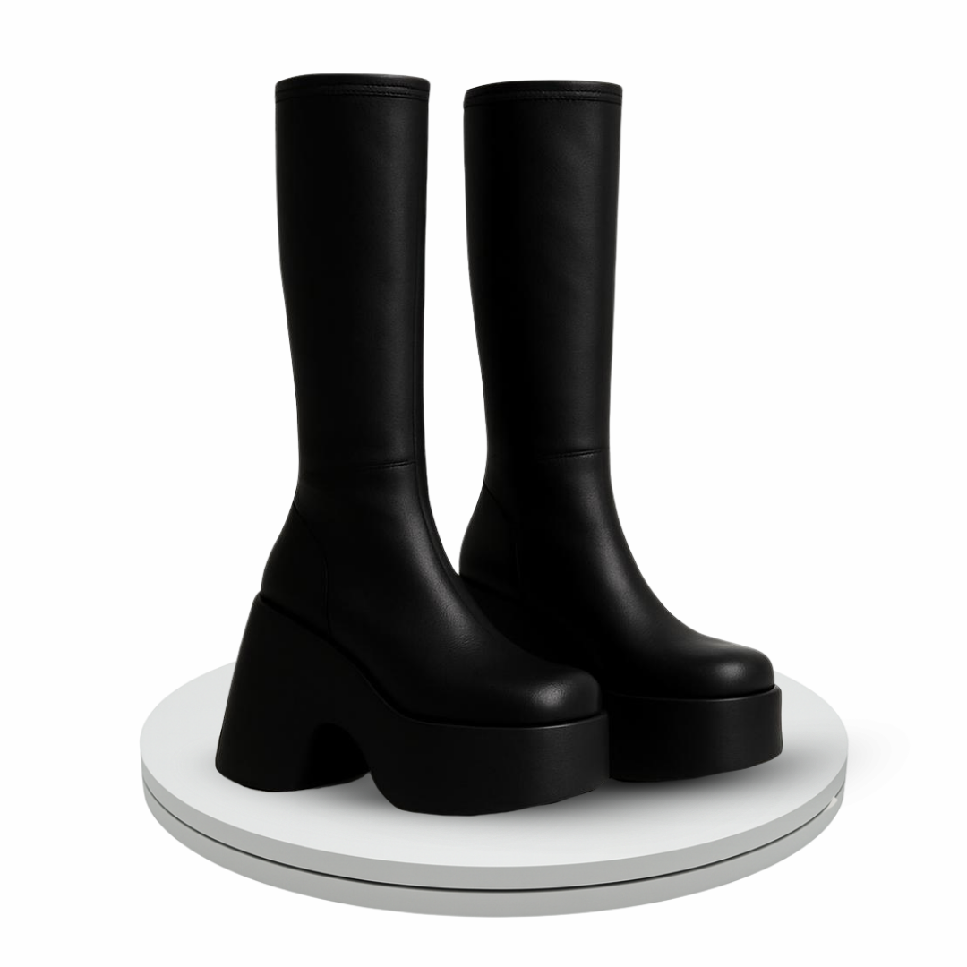 Trisha - Elegant Chunky Boots