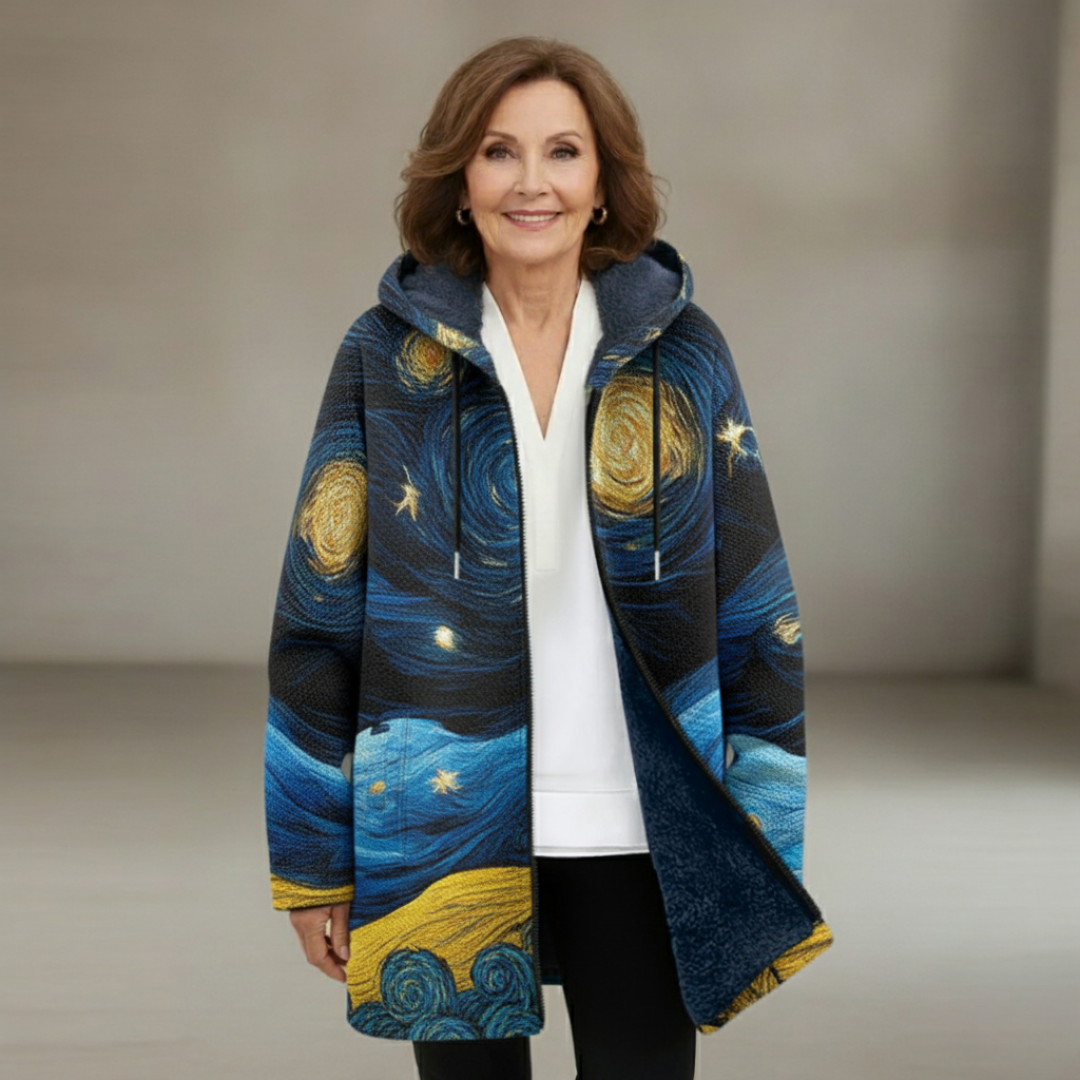 Nina - art -inspired cardigan