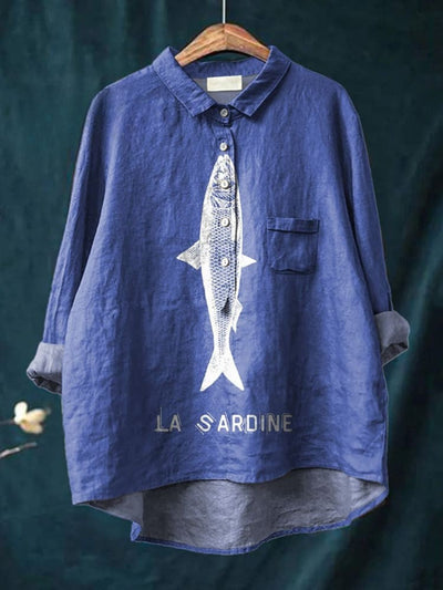 Lily - Sardine Graphic Shirt