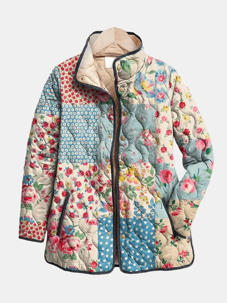 Zarae - Charming Floral Quilted Jacket for Women