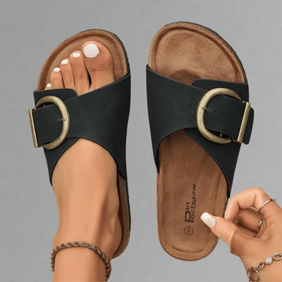 Aileen - Buckle Slide Sandals
