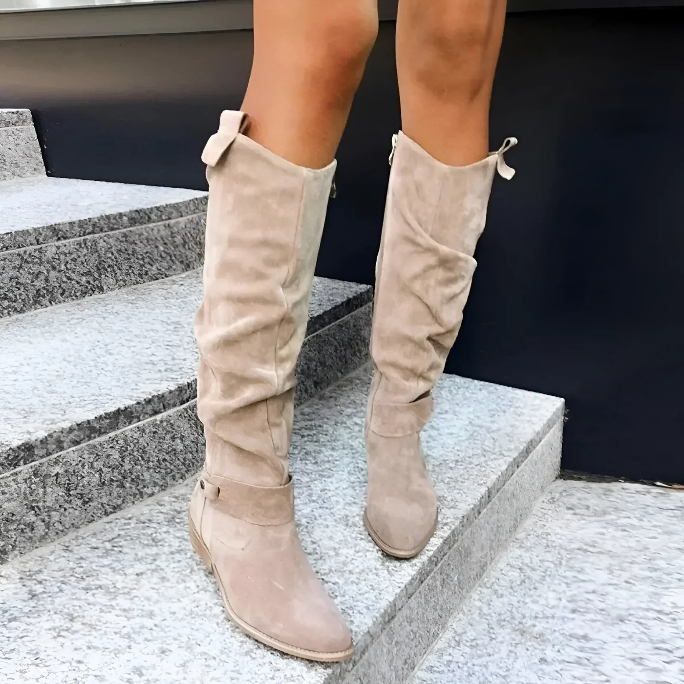 Addison - Stylish Suede Knee Boots
