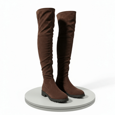 Annie - Suede Knee Boots
