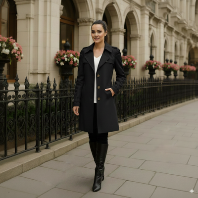 Raphaella - Mid-Length Trench Coat
