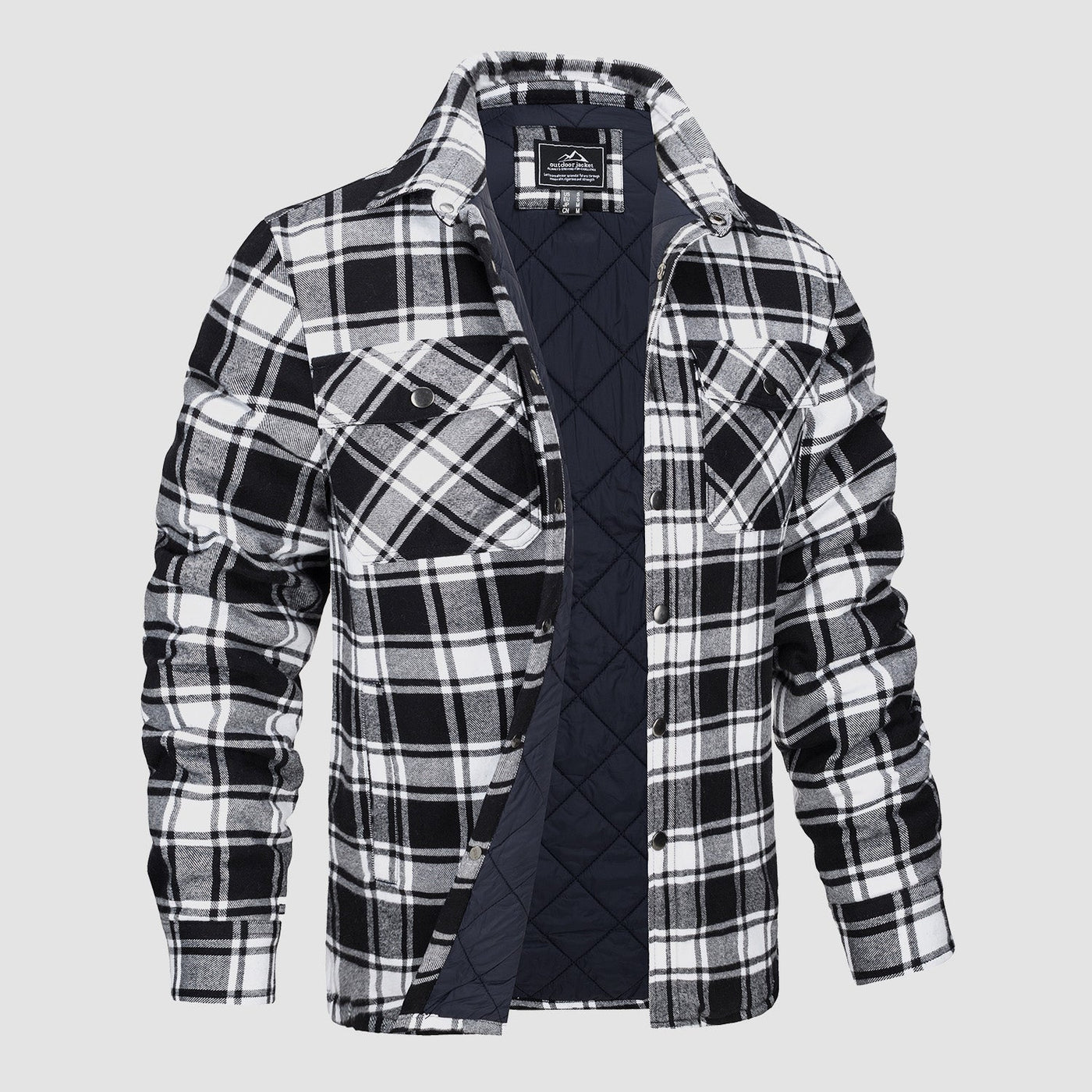 Luke - Checkered Bomber Jacket