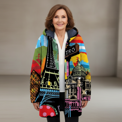 Evelina - art -inspired cardigan