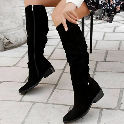 Addison - Stylish Suede Knee Boots
