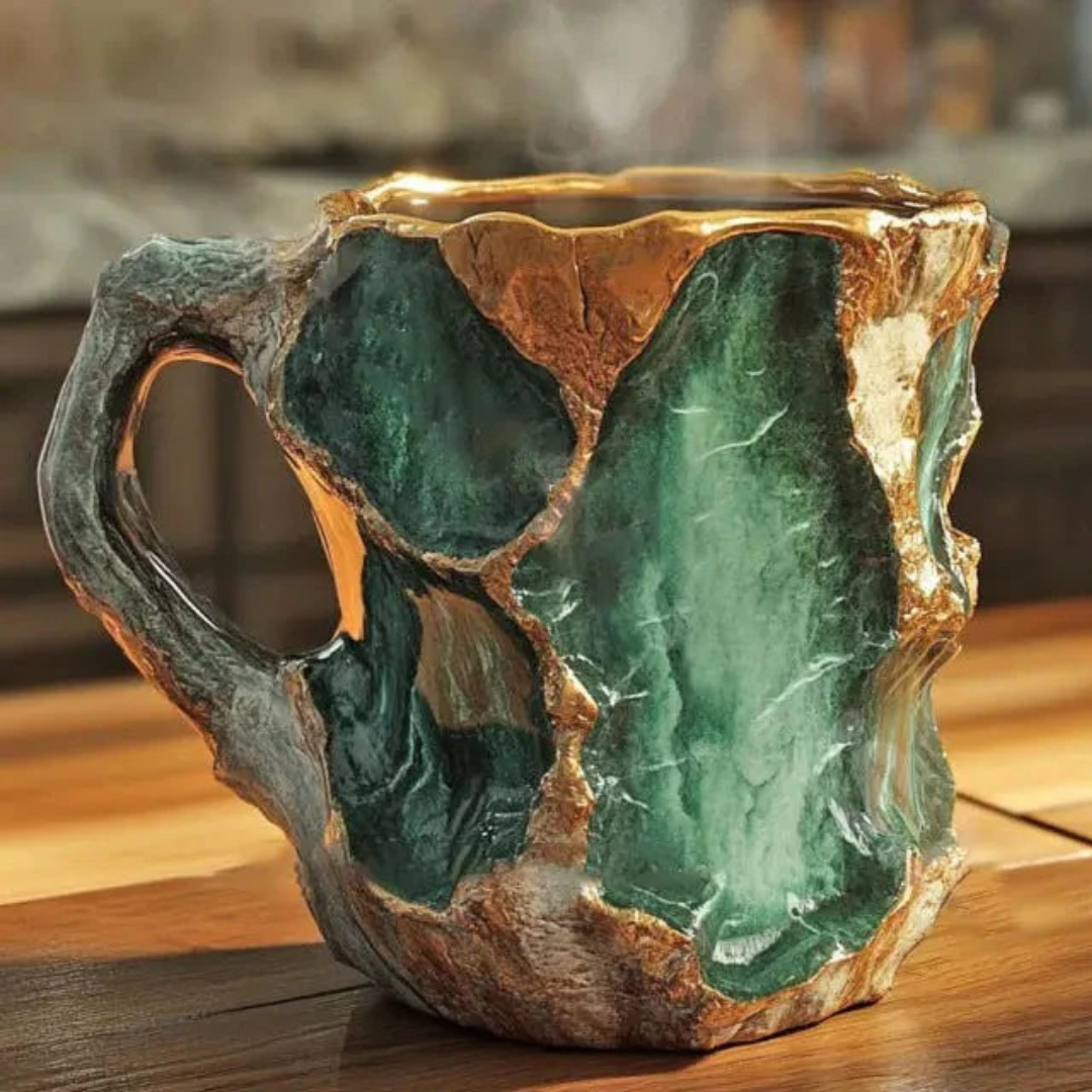 Green Ore Mineral Coffee Cup