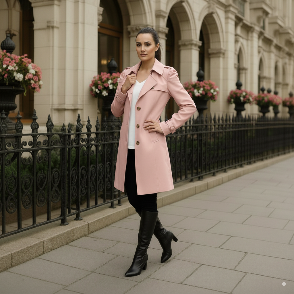 Raphaella - Mid-Length Trench Coat
