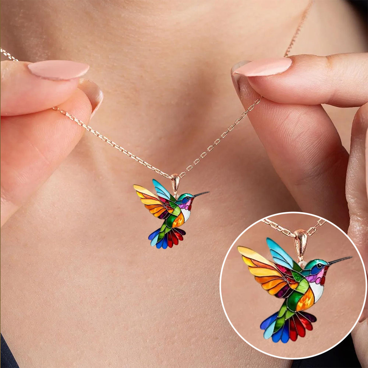Beautiful Hummingbird Necklace with Bonus Earrings – Limited Time Offer