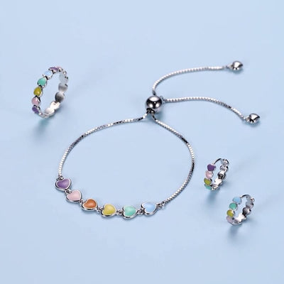 Silver Paw Print Bracelet – Adjustable Fit