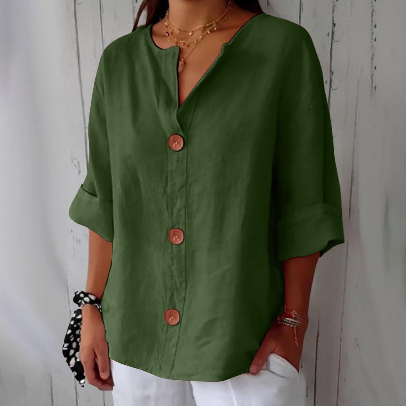 Clara - Casual Textured Blouse