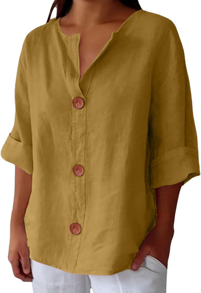 Clara - Casual Textured Blouse