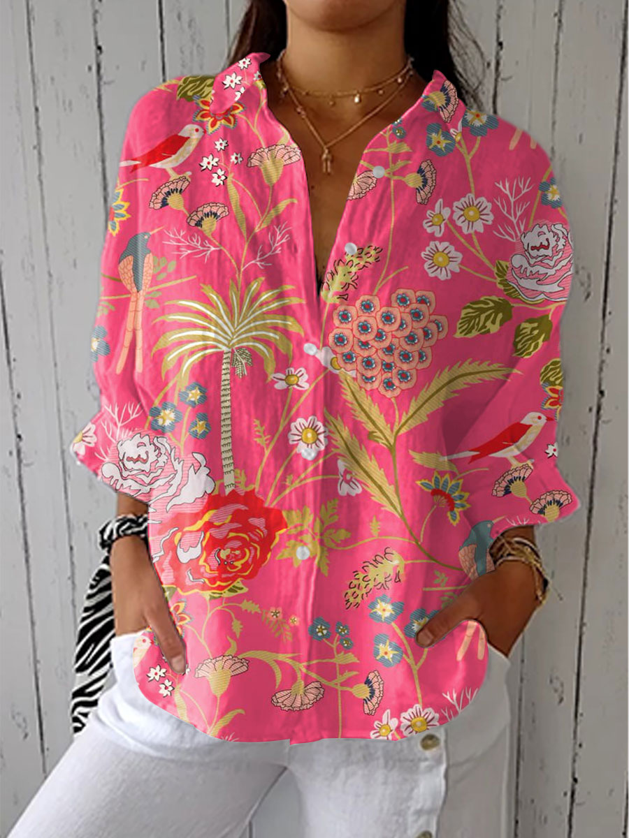 Floriana - Tropical Blossom Blouse