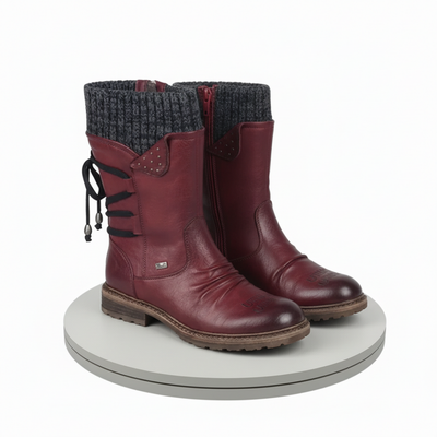 Yana - Warm Suede Mid-Calf Boots