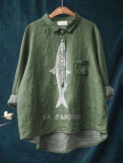 Lily - Sardine Graphic Shirt