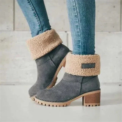 Paige - Mid-Calf Wool Boots