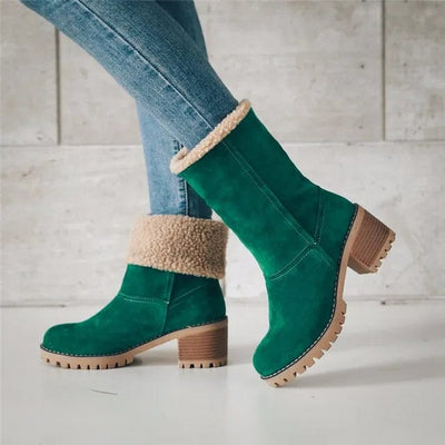 Paige - Mid-Calf Wool Boots