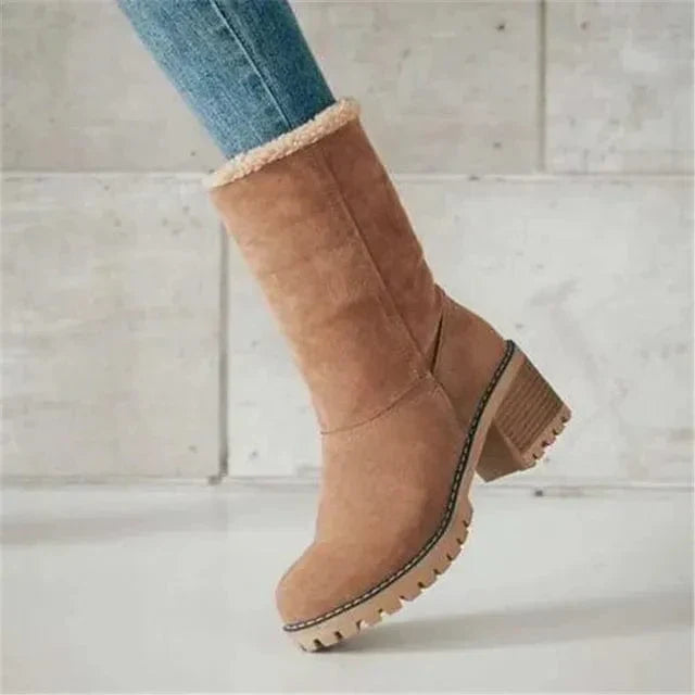 Paige - Mid-Calf Wool Boots