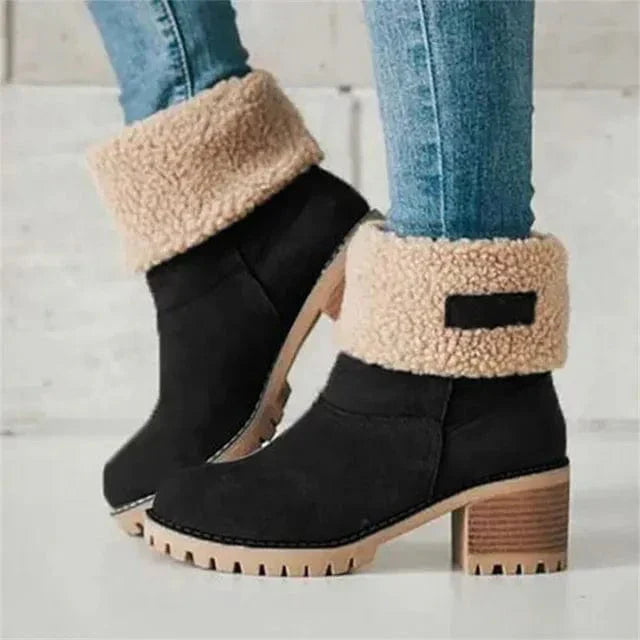 Paige - Mid-Calf Wool Boots