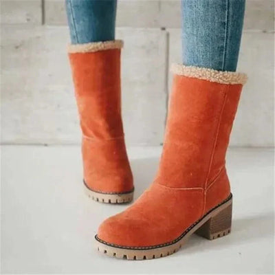 Paige - Mid-Calf Wool Boots