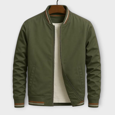 Elden - Stripe Bomber Jacket