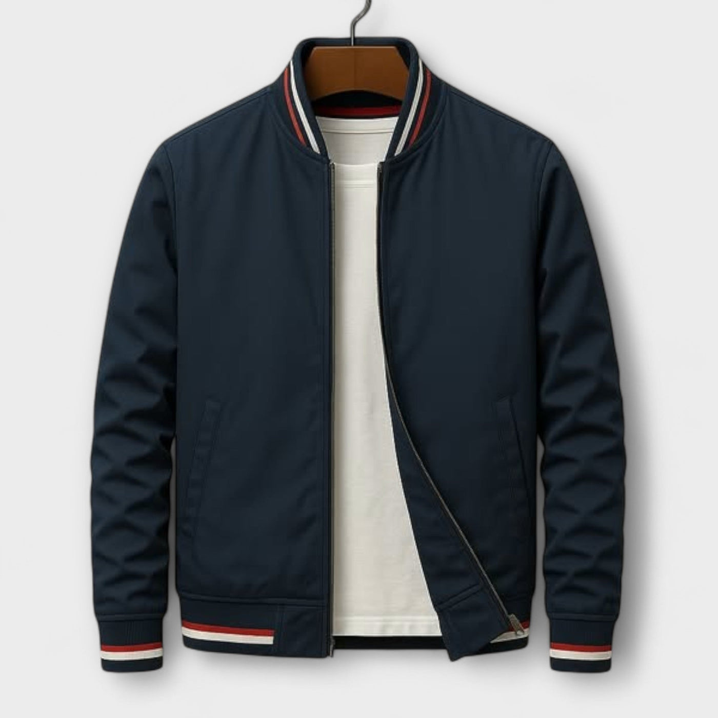 Elden - Stripe Bomber Jacket