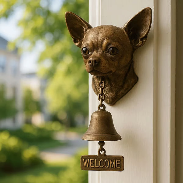 Severian - Antique Dog Welcome Bell
