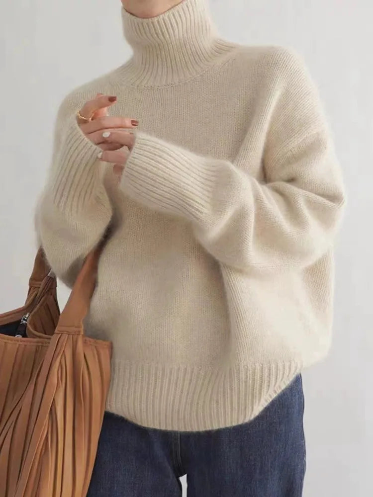 LINEA - High Collar Sweater