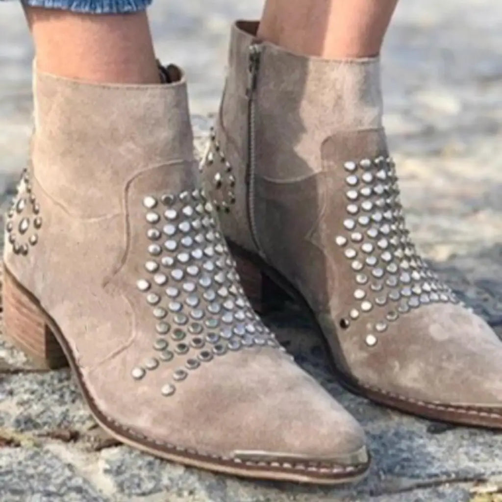 Cadence - Ankle Boots With Studs