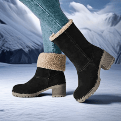 Paige - Mid-Calf Wool Boots