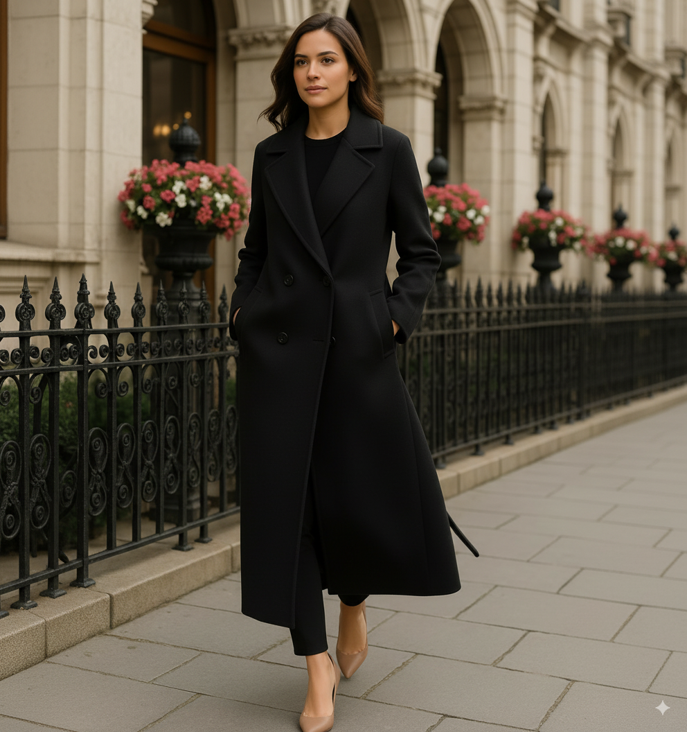 Sophia - Elegant Wool Coat for Women
