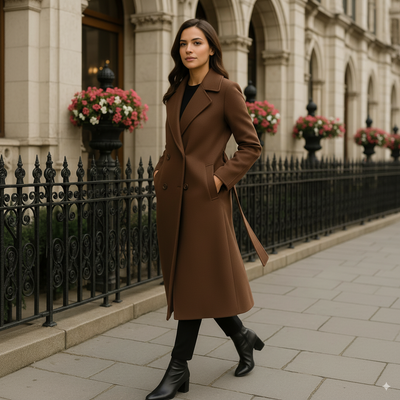 Sophia - Elegant Wool Coat for Women