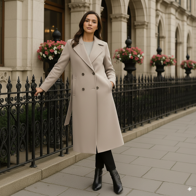 Sophia - Elegant Wool Coat for Women