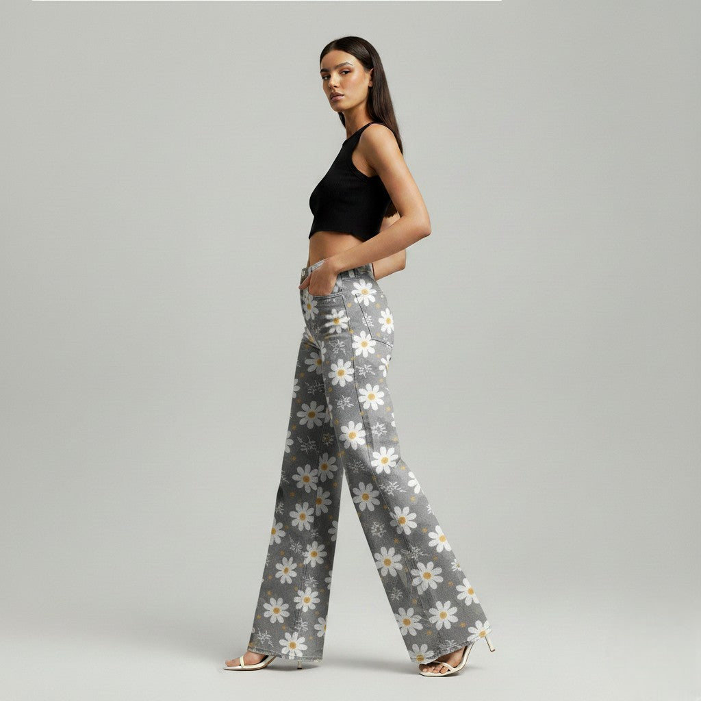 Charlotte - Floral Wide Pants