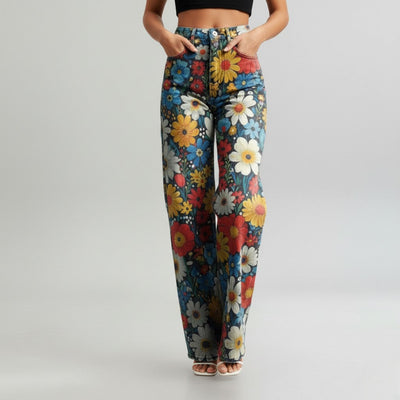 Charlotte - Floral Wide Pants